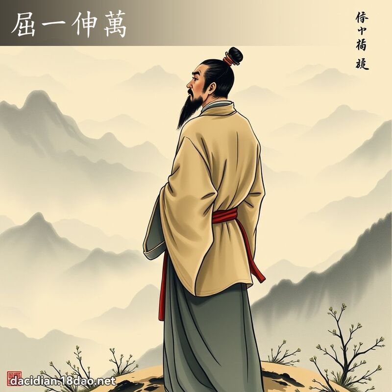 屈一伸萬 - 國語大辭典配圖