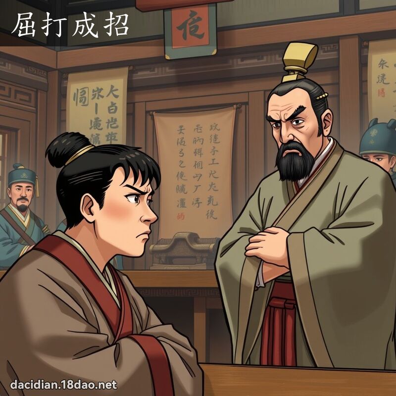 屈打成招 - 国语大辞典配图