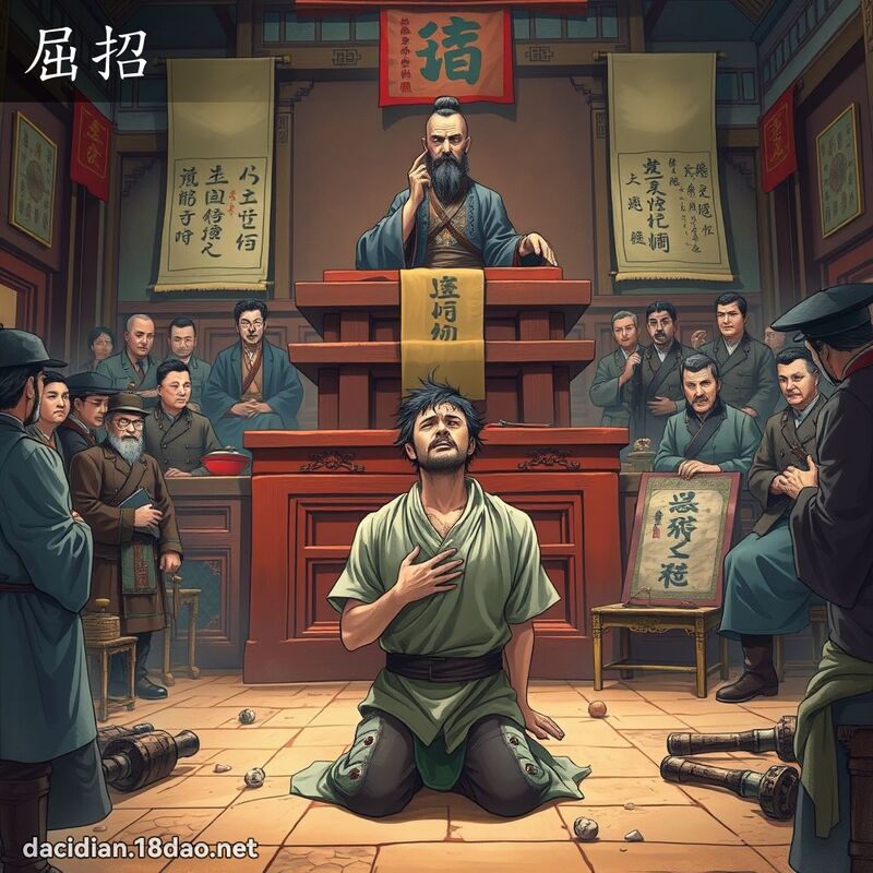 屈招 - 國語大辭典配圖