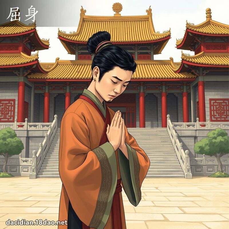 屈身 - 国语大辞典配图