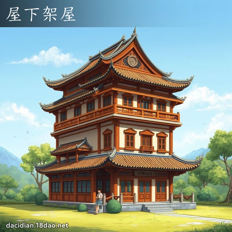 屋下架屋 - 國語大辭典配圖