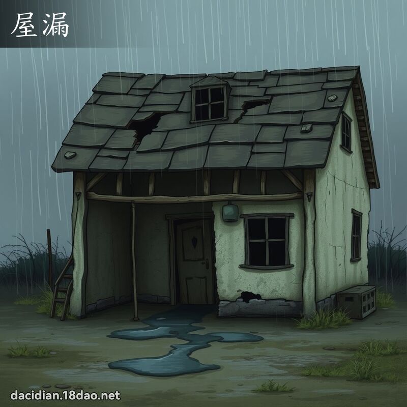 屋漏 - 国语大辞典配图