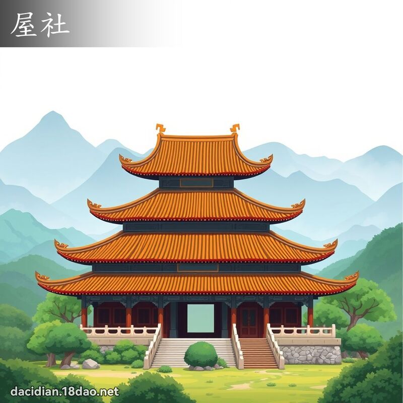 屋社 - 國語大辭典配圖