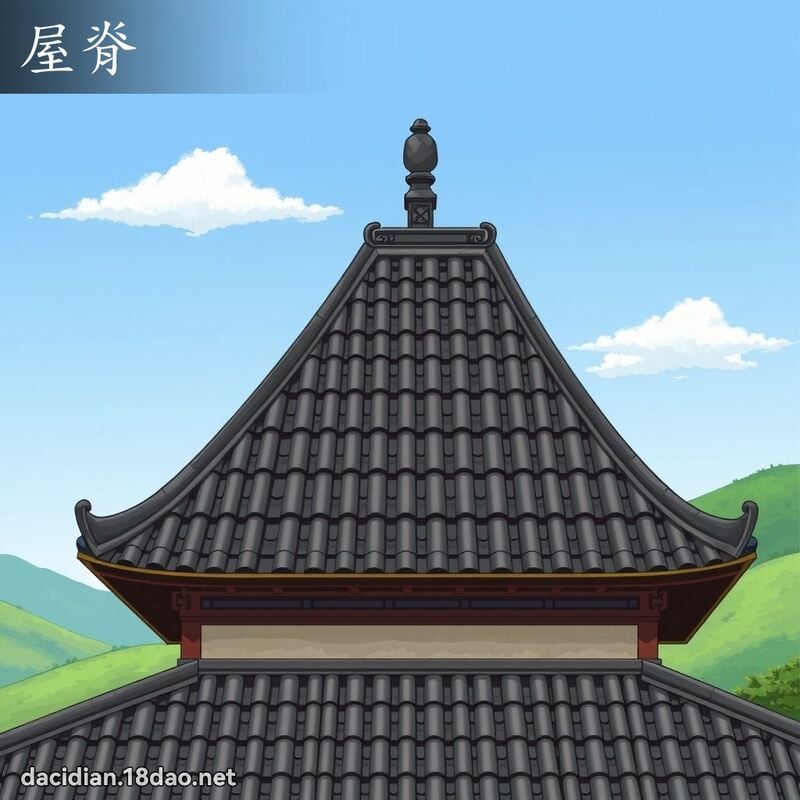 屋脊 - 國語大辭典配圖
