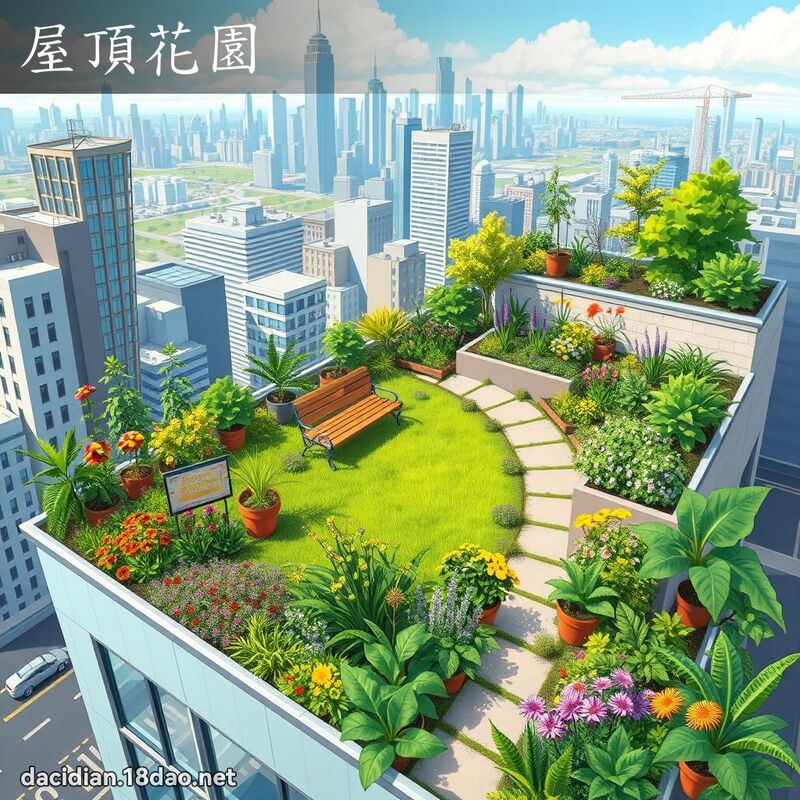 屋頂花園 - 國語大辭典配圖