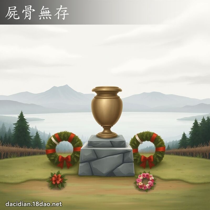 屍骨無存 - 國語大辭典配圖