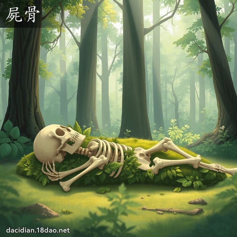 屍骨 - 國語大辭典配圖