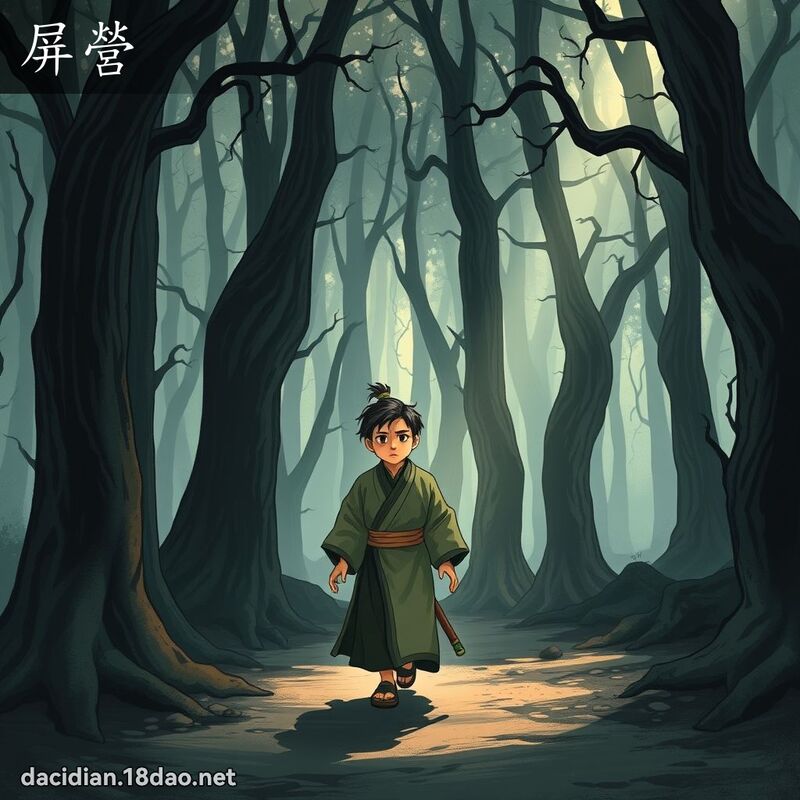 屏营 - 国语大辞典配图