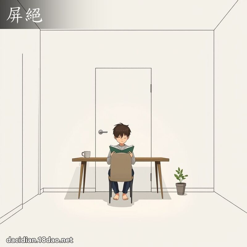 屏絕 - 國語大辭典配圖
