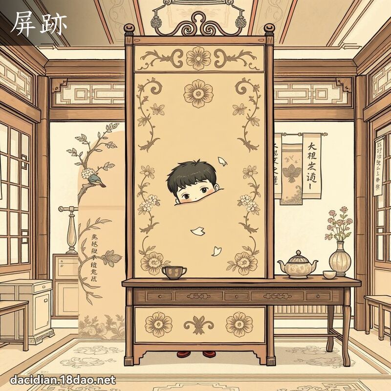 屏跡 - 国语大辞典配图