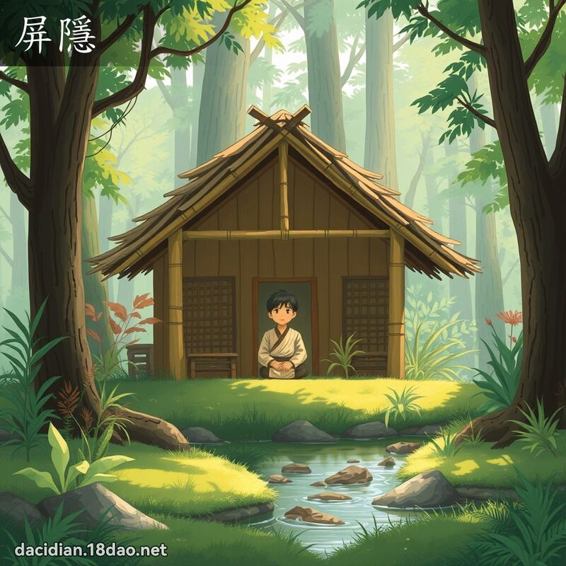 屏隱 - 国语大辞典配图