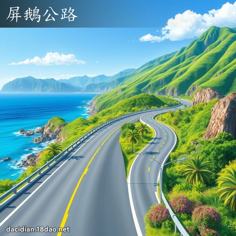 屏鵝公路 - 國語大辭典配圖
