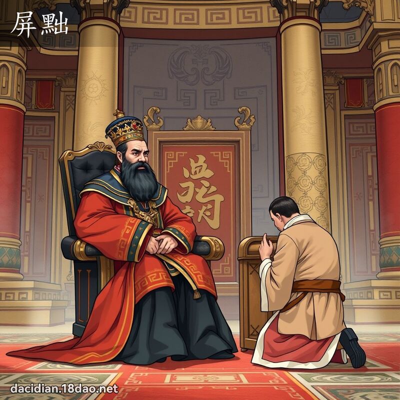 屏黜 - 國語大辭典配圖