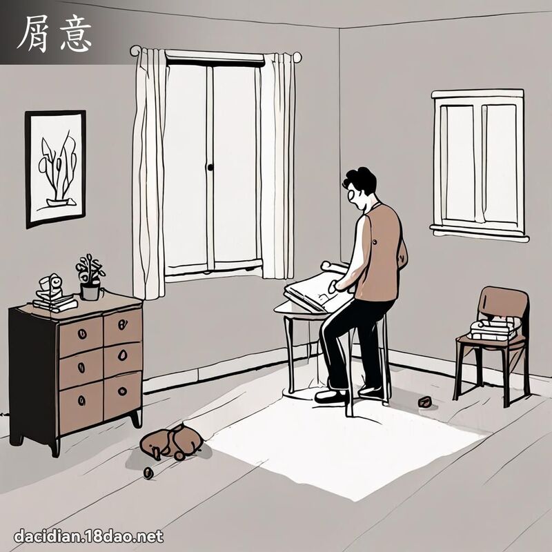 屑意 - 国语大辞典配图