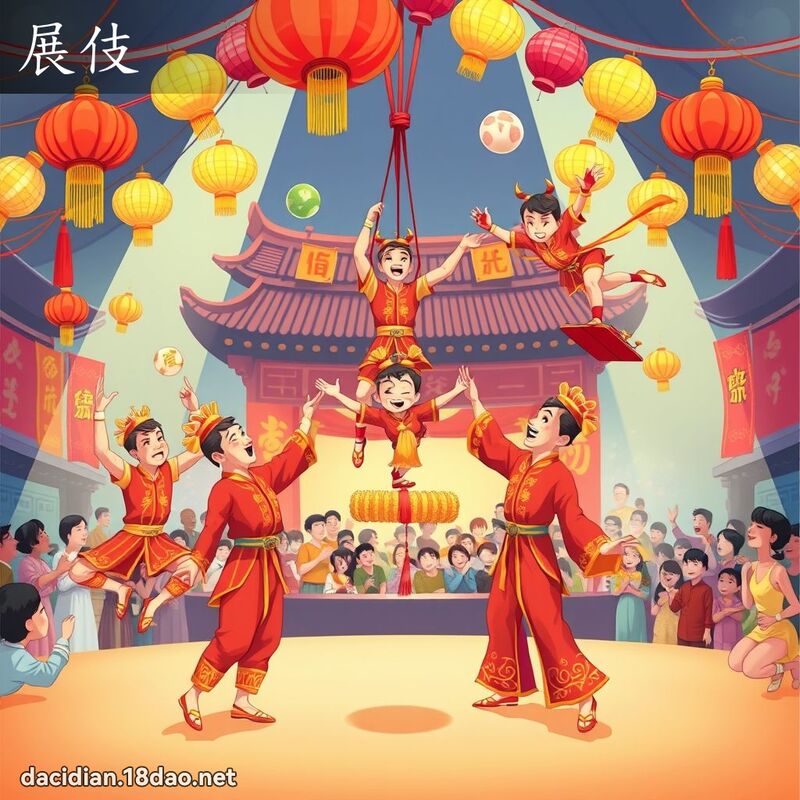 展伎 - 国语大辞典配图
