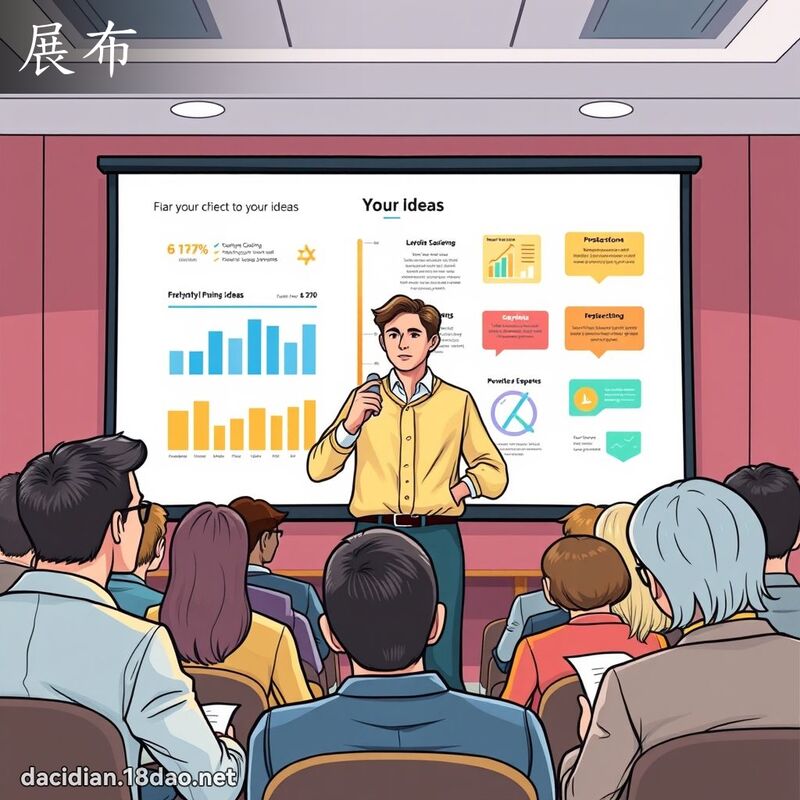 展布 - 國語大辭典配圖