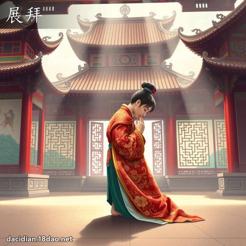 展拜 - 国语大辞典配图