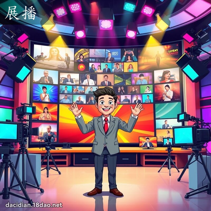 展播 - 國語大辭典配圖