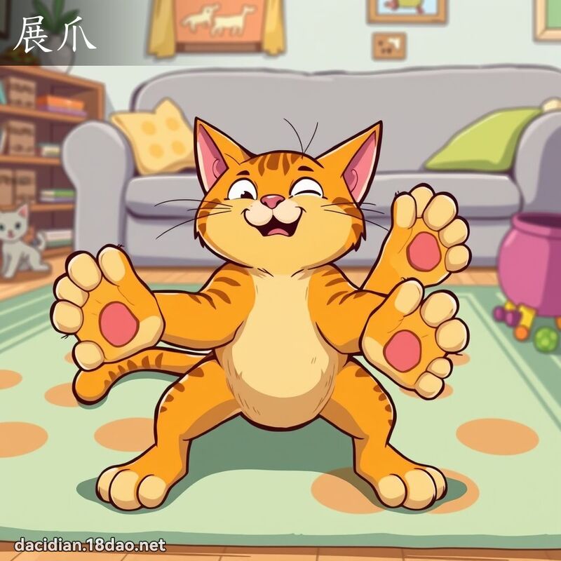 展爪 - 国语大辞典配图