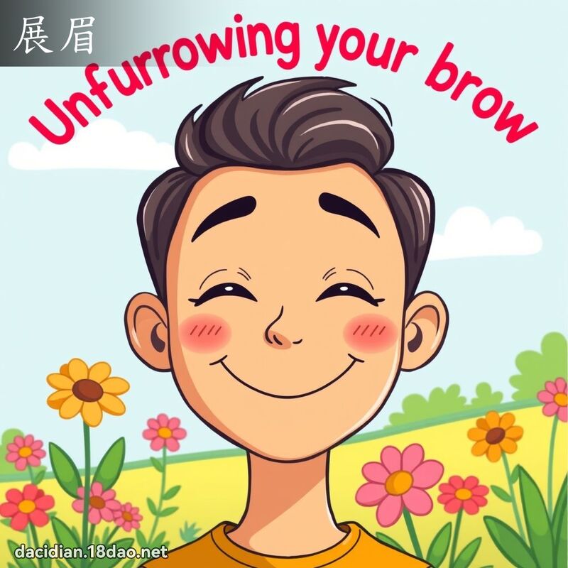 展眉 - 國語大辭典配圖