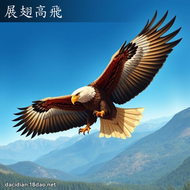 展翅高飞 - 国语大辞典配图