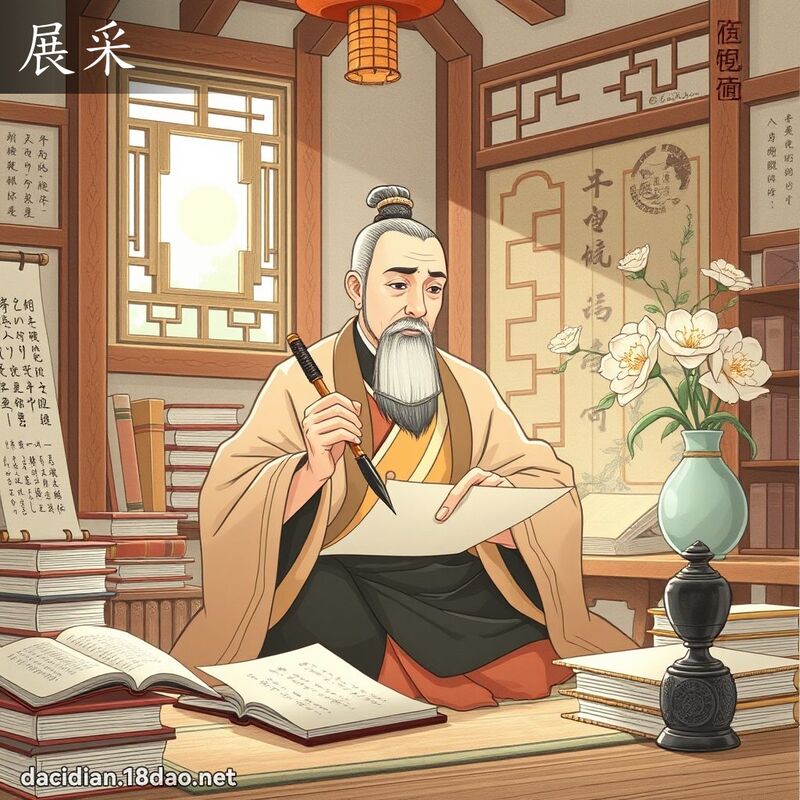 展采 - 國語大辭典配圖