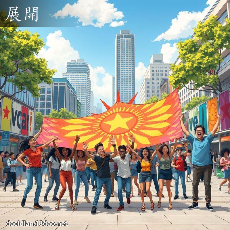展开 - 国语大辞典配图