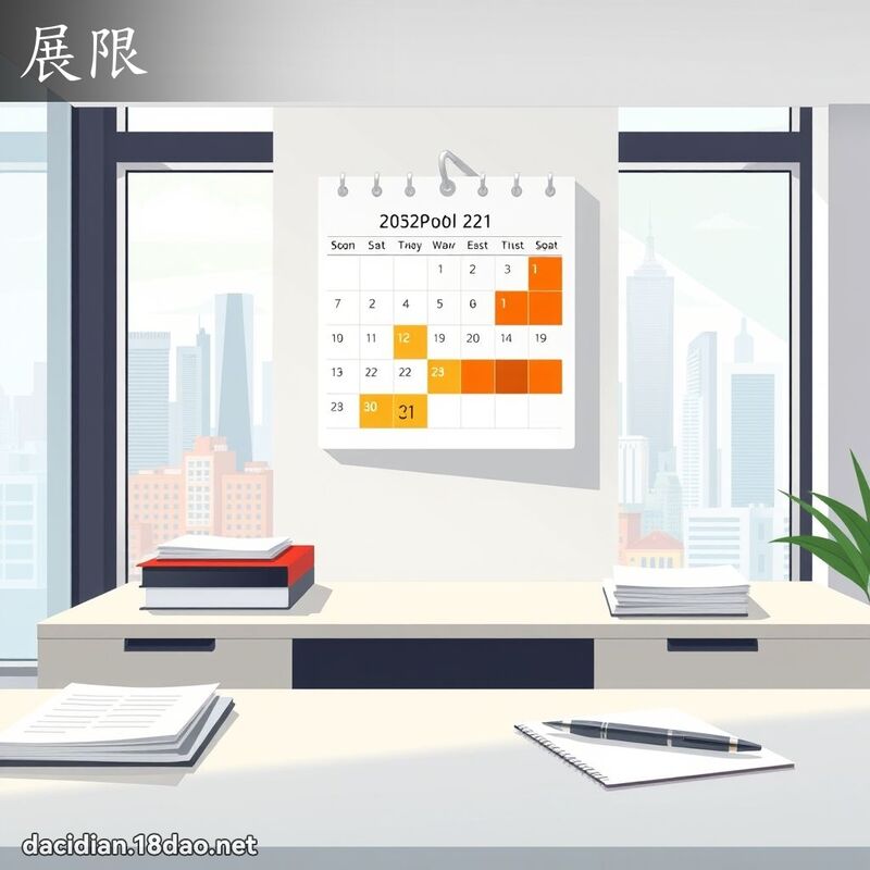 展限 - 國語大辭典配圖