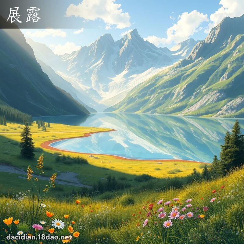 展露 - 國語大辭典配圖