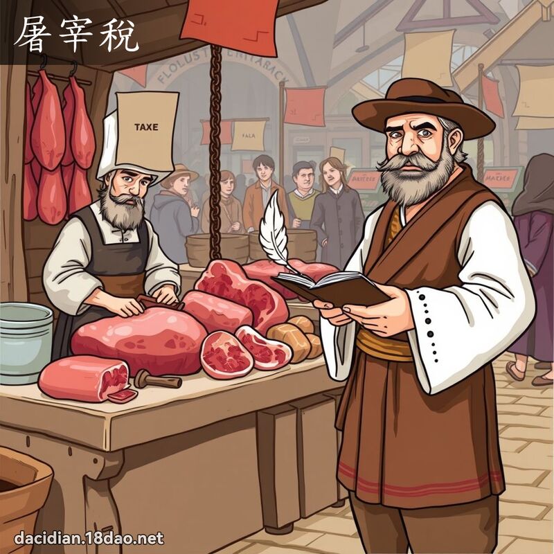 屠宰税 - 国语大辞典配图