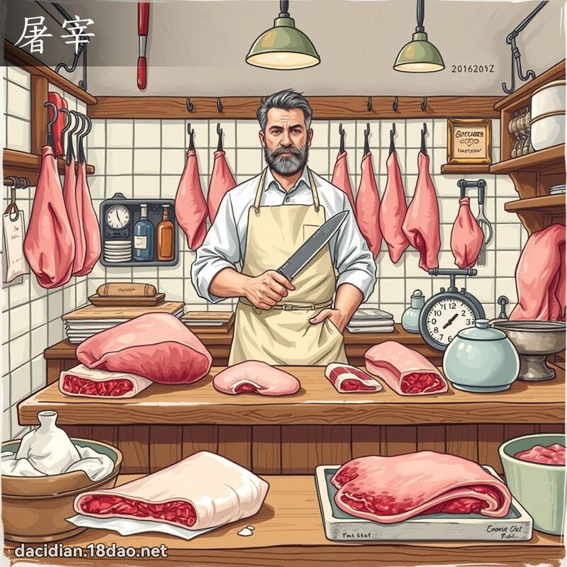 屠宰 - 国语大辞典配图