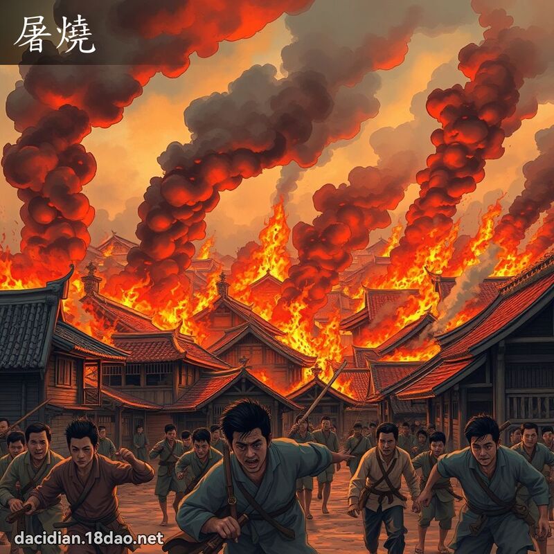 屠燒 - 國語大辭典配圖