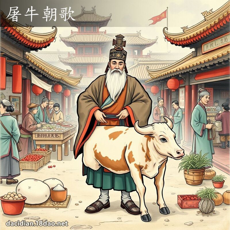 屠牛朝歌 - 国语大辞典配图