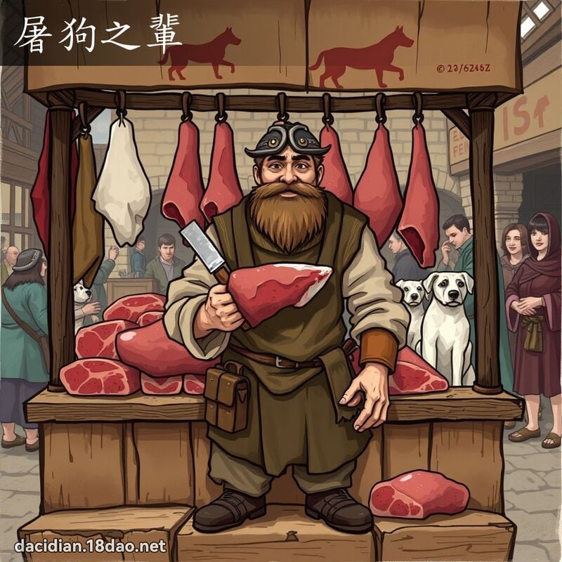 屠狗之輩 - 國語大辭典配圖