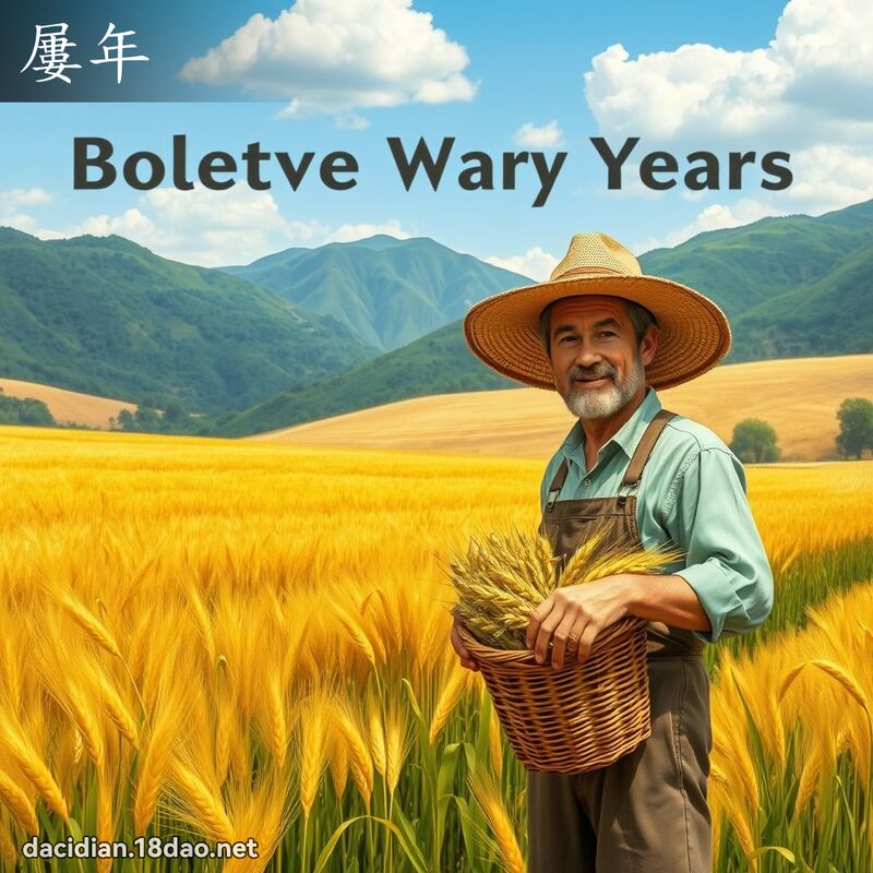 屡年 - 国语大辞典配图