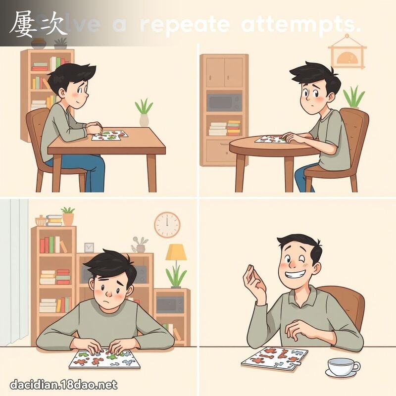屡次 - 国语大辞典配图