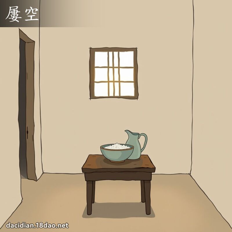 屢空 - 國語大辭典配圖
