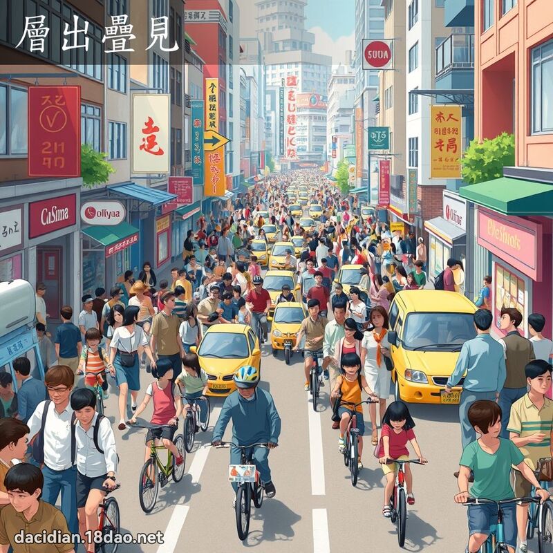 层出叠见 - 国语大辞典配图