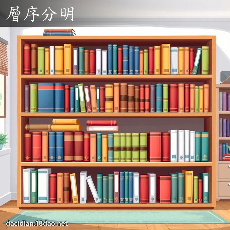 层序分明 - 国语大辞典配图