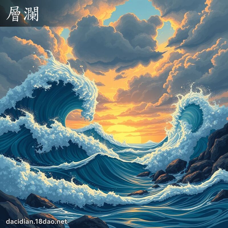 层澜 - 国语大辞典配图