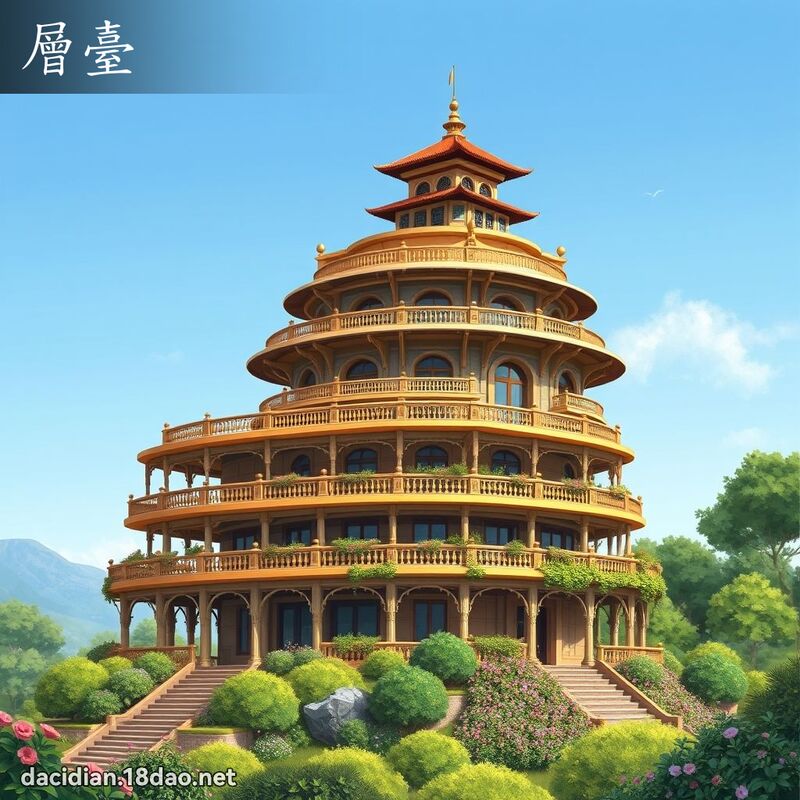 層臺 - 國語大辭典配圖