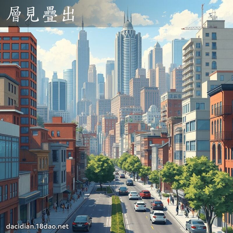 层见叠出 - 国语大辞典配图