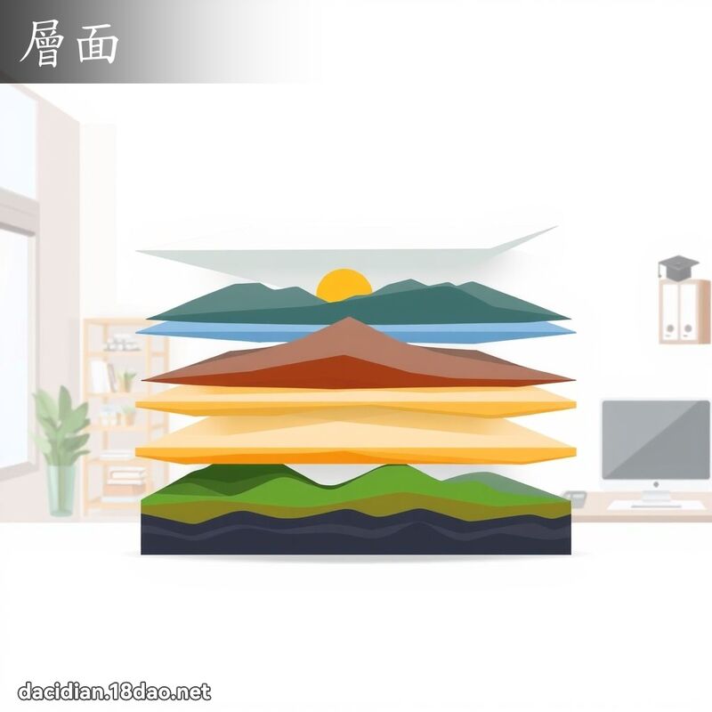 层面 - 国语大辞典配图