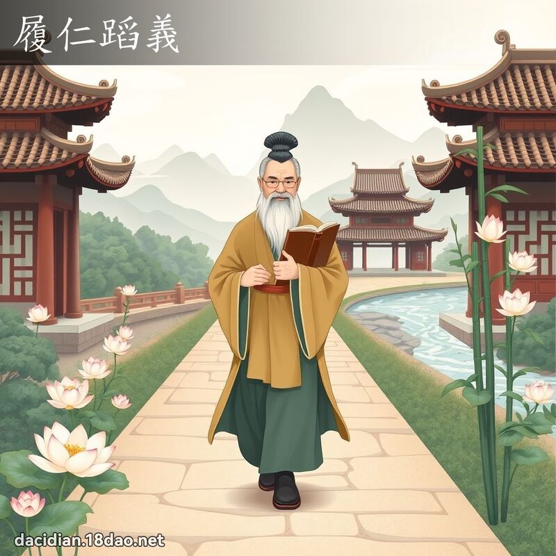 履仁蹈義 - 國語大辭典配圖