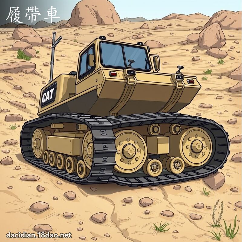 履帶車 - 國語大辭典配圖