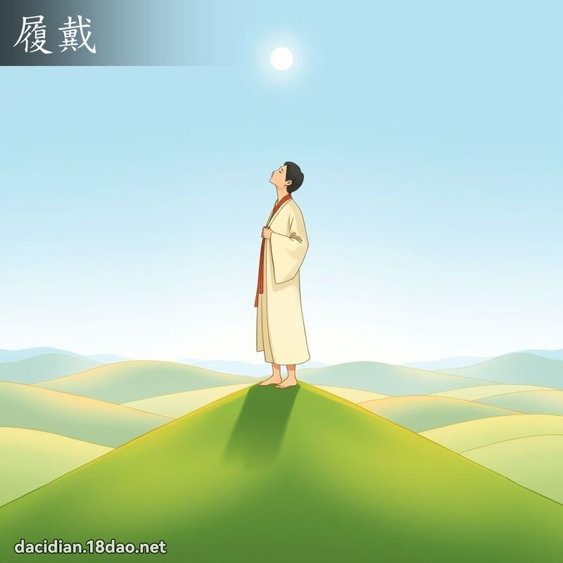 履戴 - 國語大辭典配圖