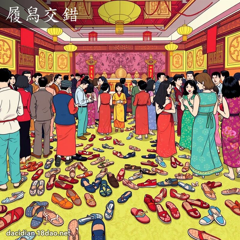 履舄交错 - 国语大辞典配图