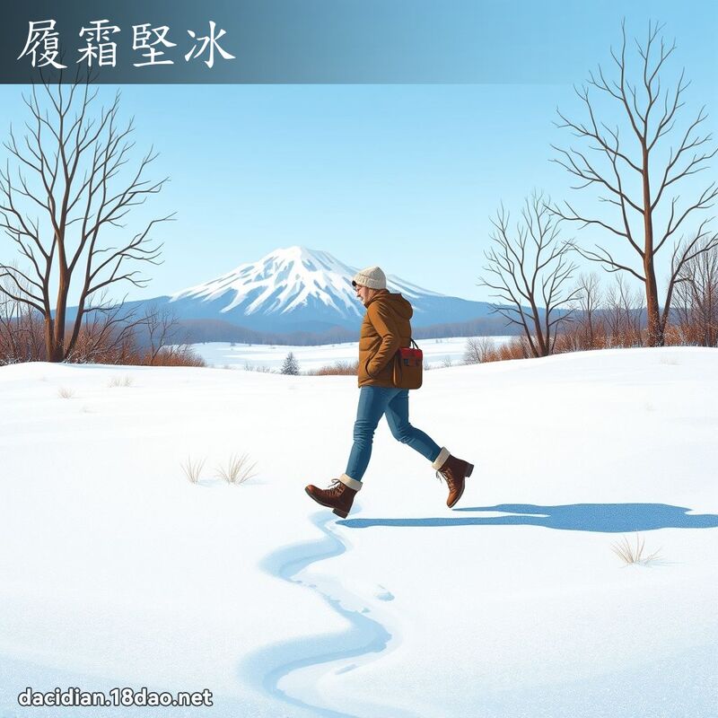 履霜堅冰 - 國語大辭典配圖