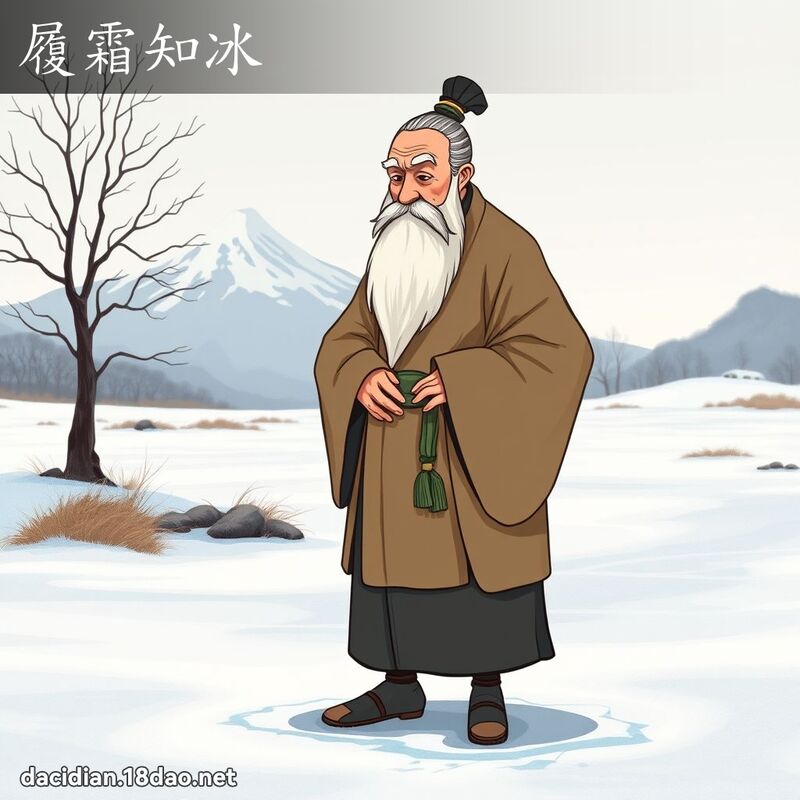 履霜知冰 - 国语大辞典配图