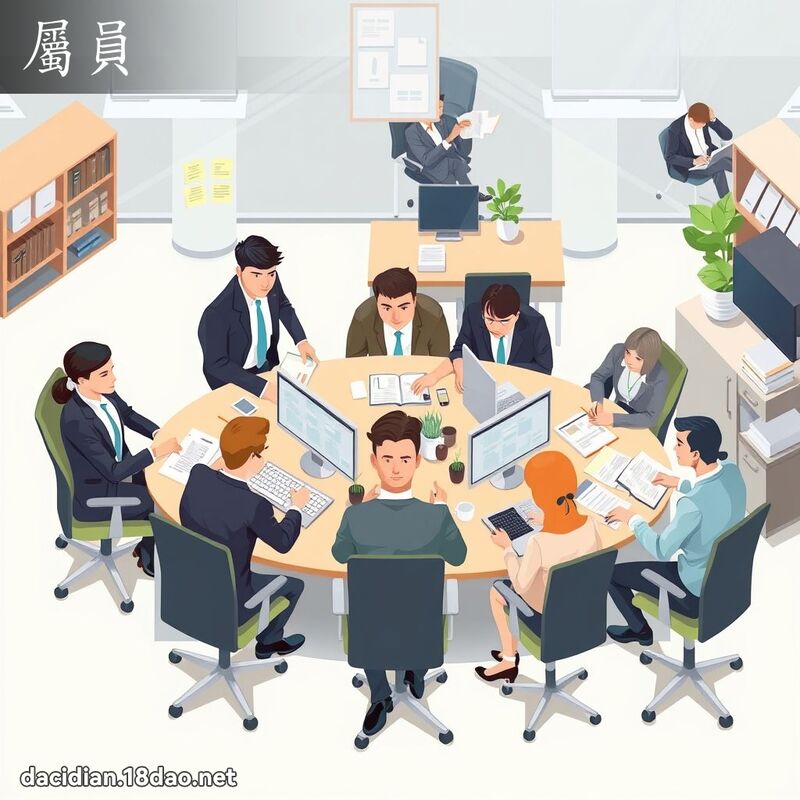 屬員 - 國語大辭典配圖